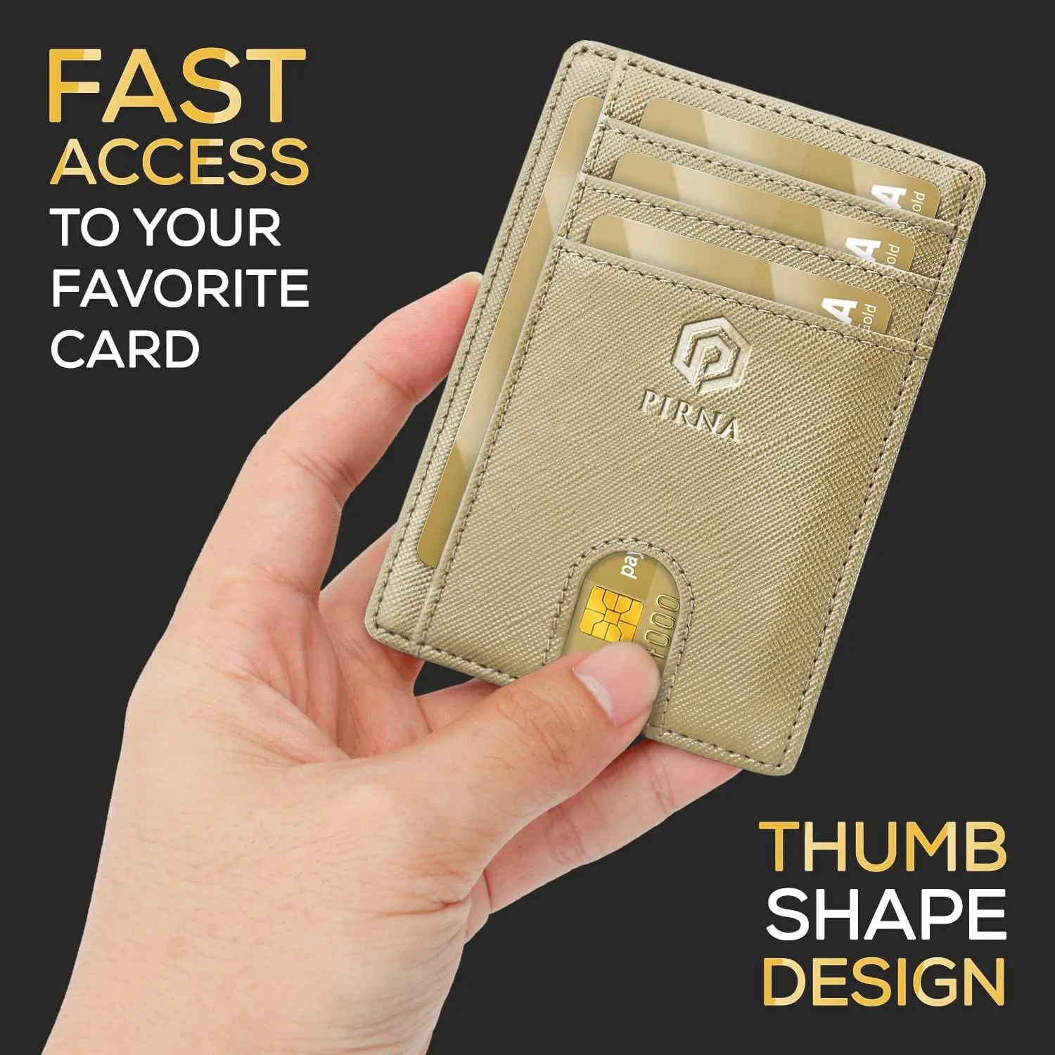 Slim Wallet for Men, RFID Blocking Minimalist Credit Card Holder  Thin Men's Wallets for Back & Front Pocket with Gift Box