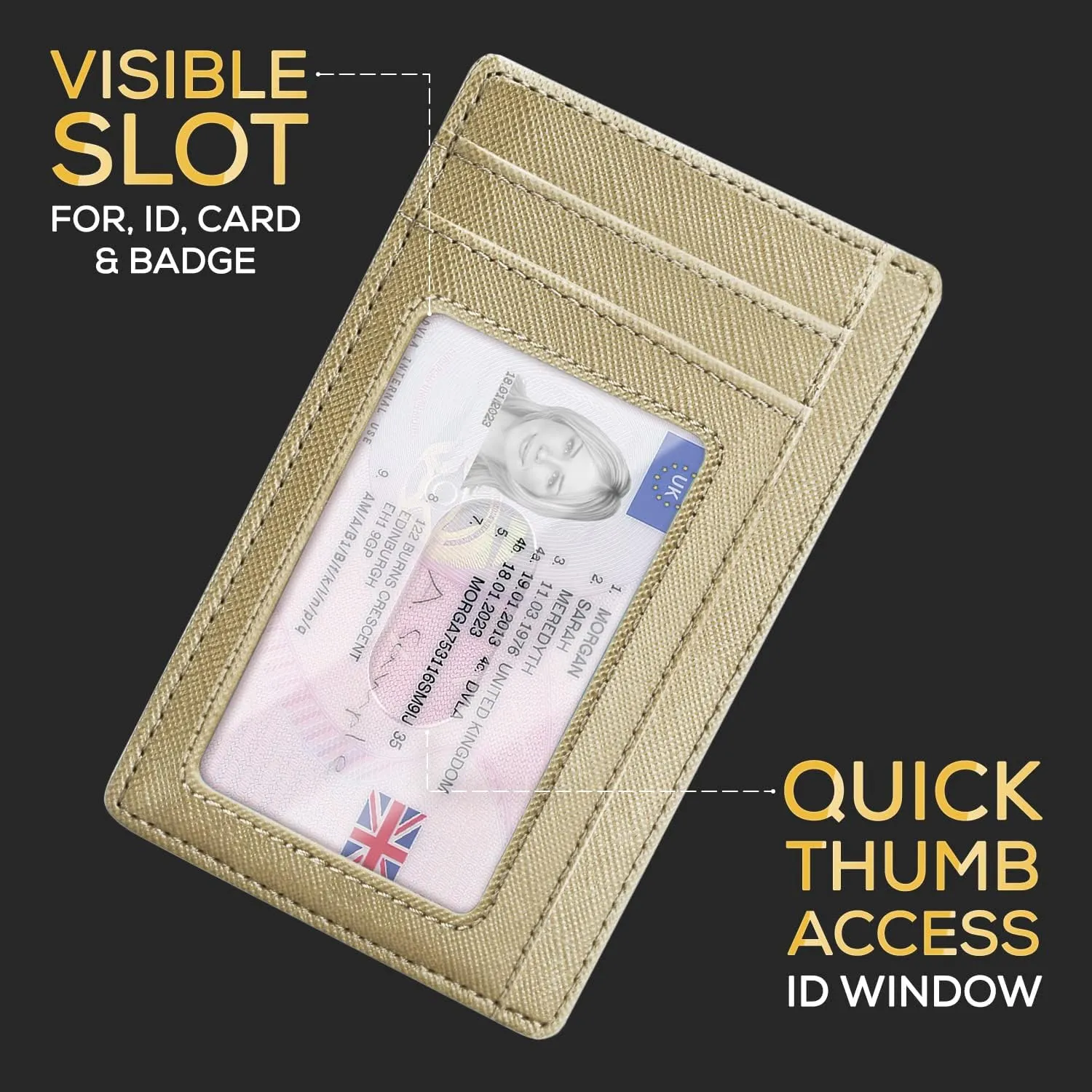 Slim Wallet for Men, RFID Blocking Minimalist Credit Card Holder  Thin Men's Wallets for Back & Front Pocket with Gift Box