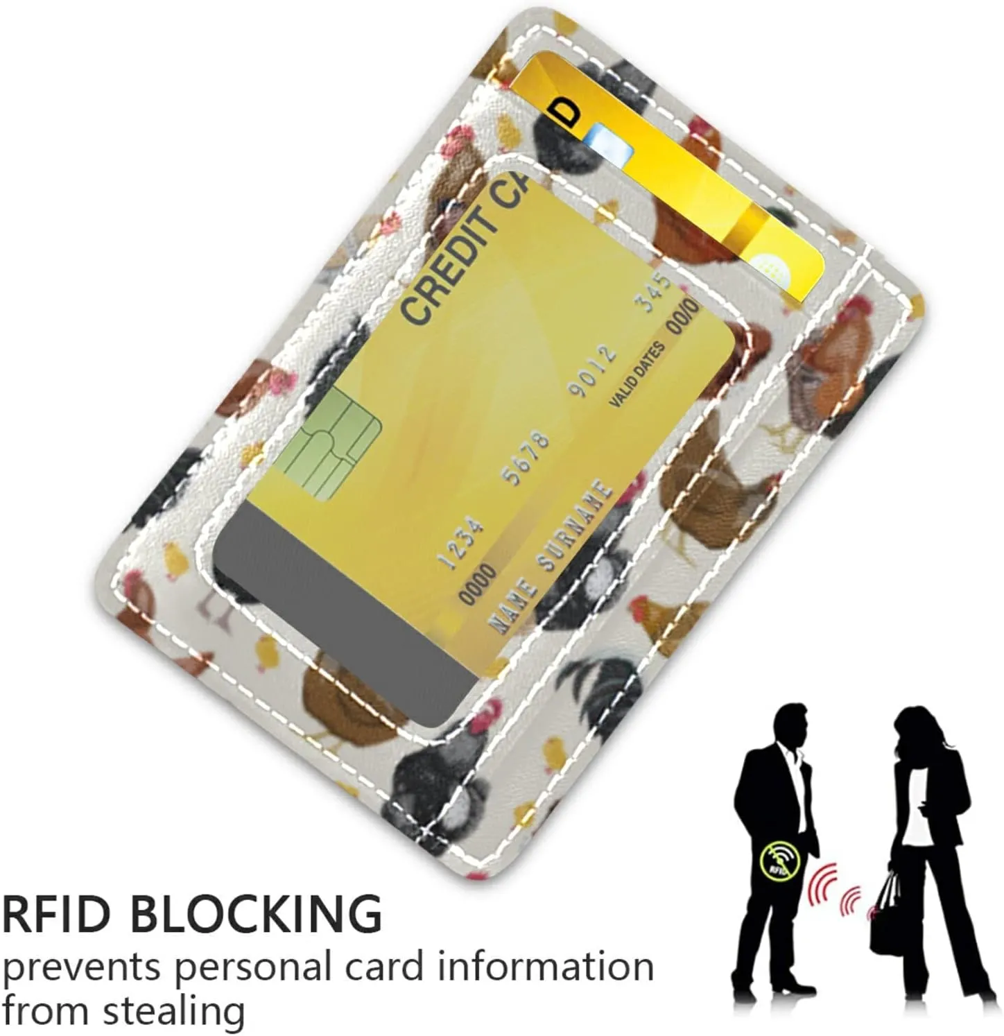 susiyo Slim Minimalist Wallets Rfid Blocking Card Wallets PU Leather Front Pocket Wallets for Men and Women