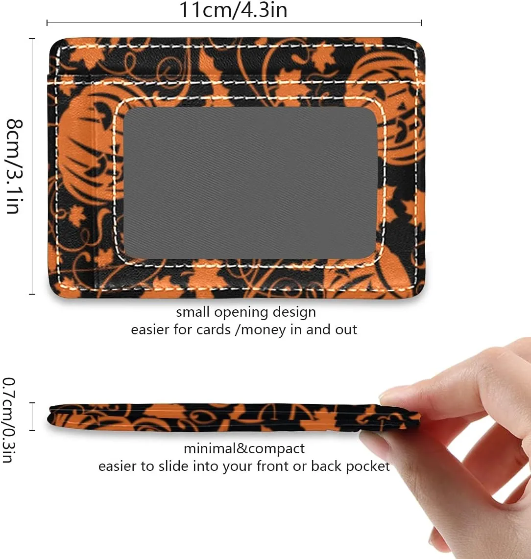 susiyo Slim Minimalist Wallets Rfid Blocking Card Wallets PU Leather Front Pocket Wallets for Men and Women