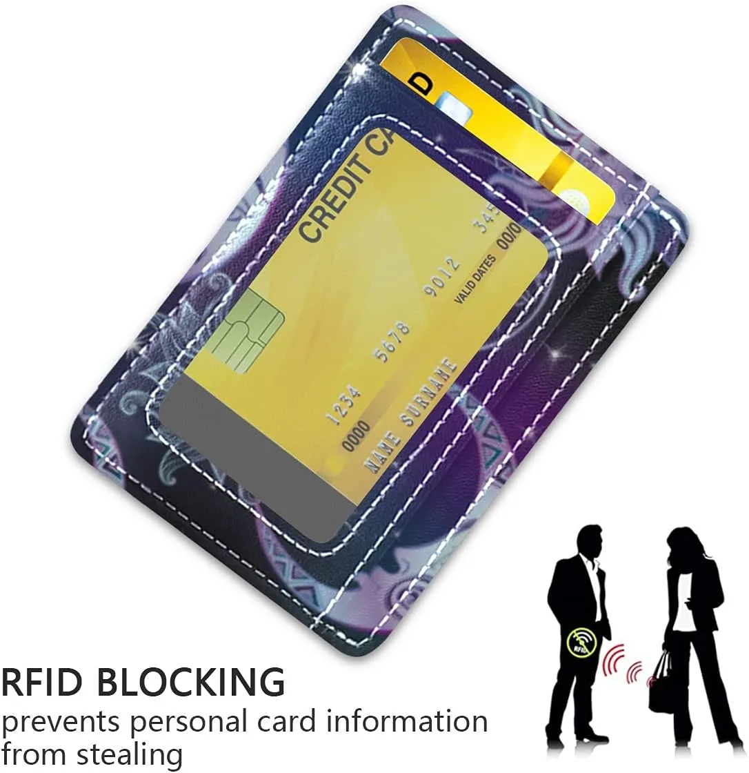 susiyo Slim Minimalist Wallets Rfid Blocking Card Wallets PU Leather Front Pocket Wallets for Men and Women