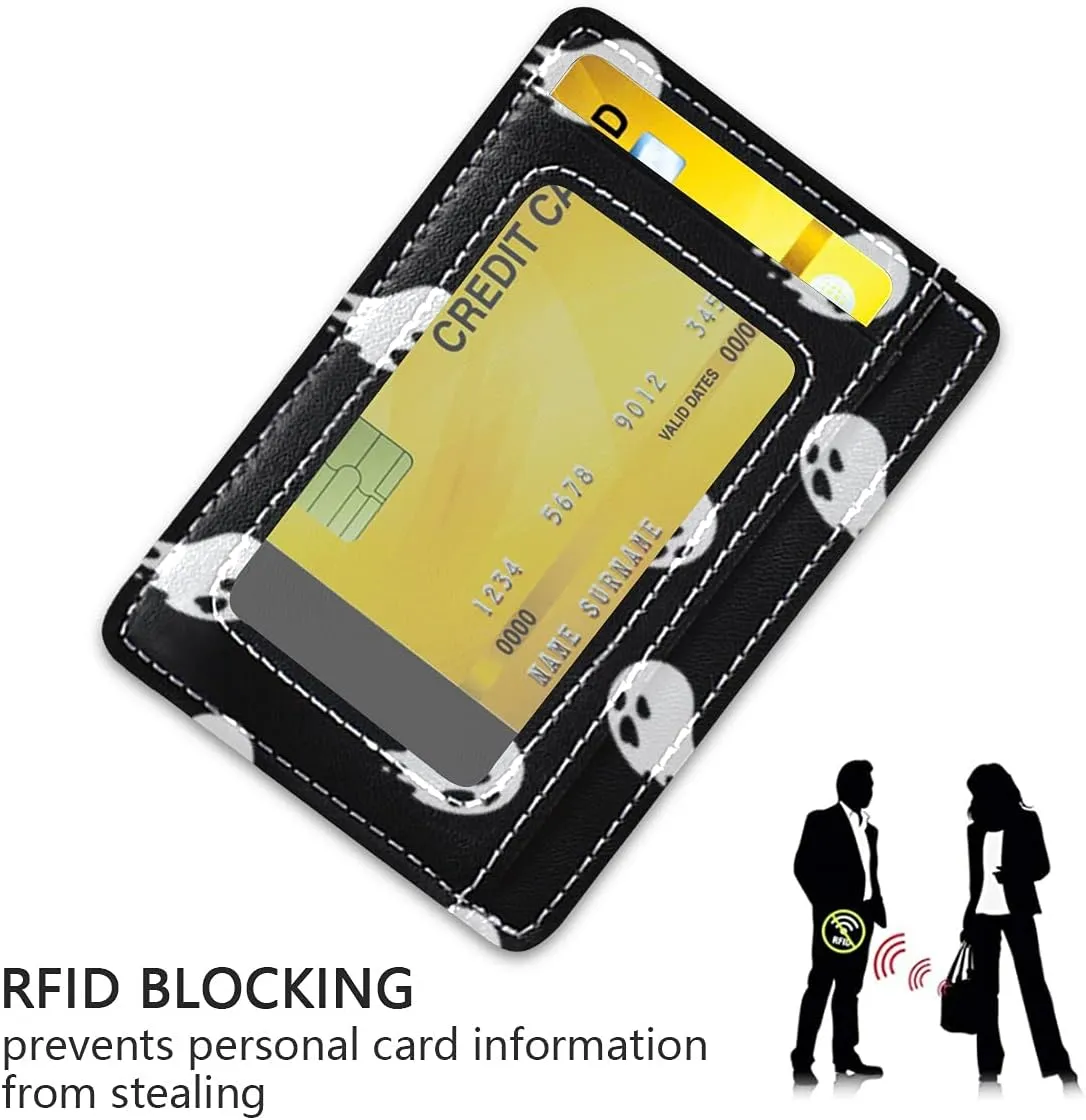 susiyo Slim Minimalist Wallets Rfid Blocking Card Wallets PU Leather Front Pocket Wallets for Men and Women