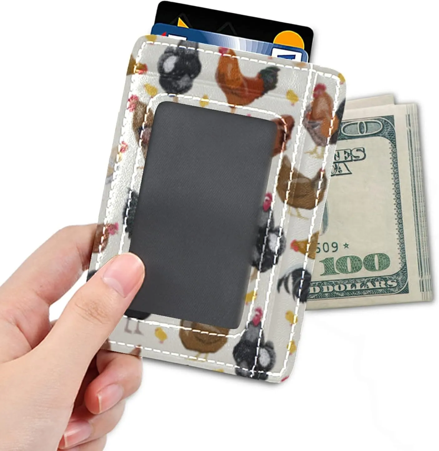 susiyo Slim Minimalist Wallets Rfid Blocking Card Wallets PU Leather Front Pocket Wallets for Men and Women