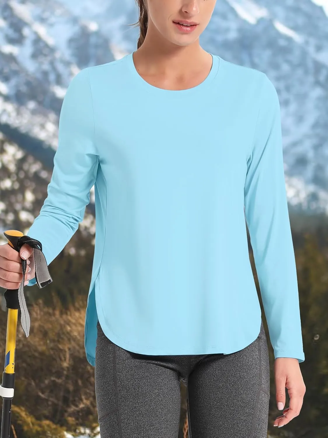 TACVASEN Women's Sun Shirts Long Sleeves Quick Dry Lightweight UPF 50  Workout Tops for Summer Outdoor Wear