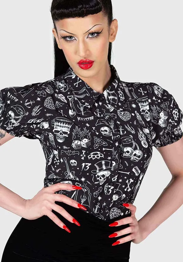 The Heat | BUTTON UP TOP