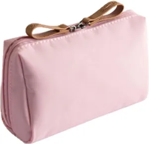 Tidynook Makeup Bag Small, Minimalist Travel Cosmetic Pouch Portable Clutch Women and Girls (Pink, Small)