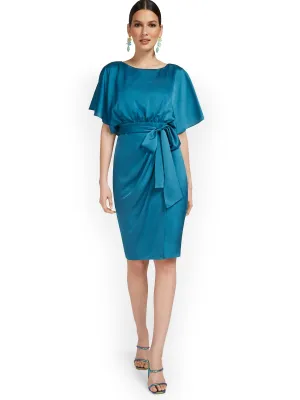 Tie-Front Sarong Dress