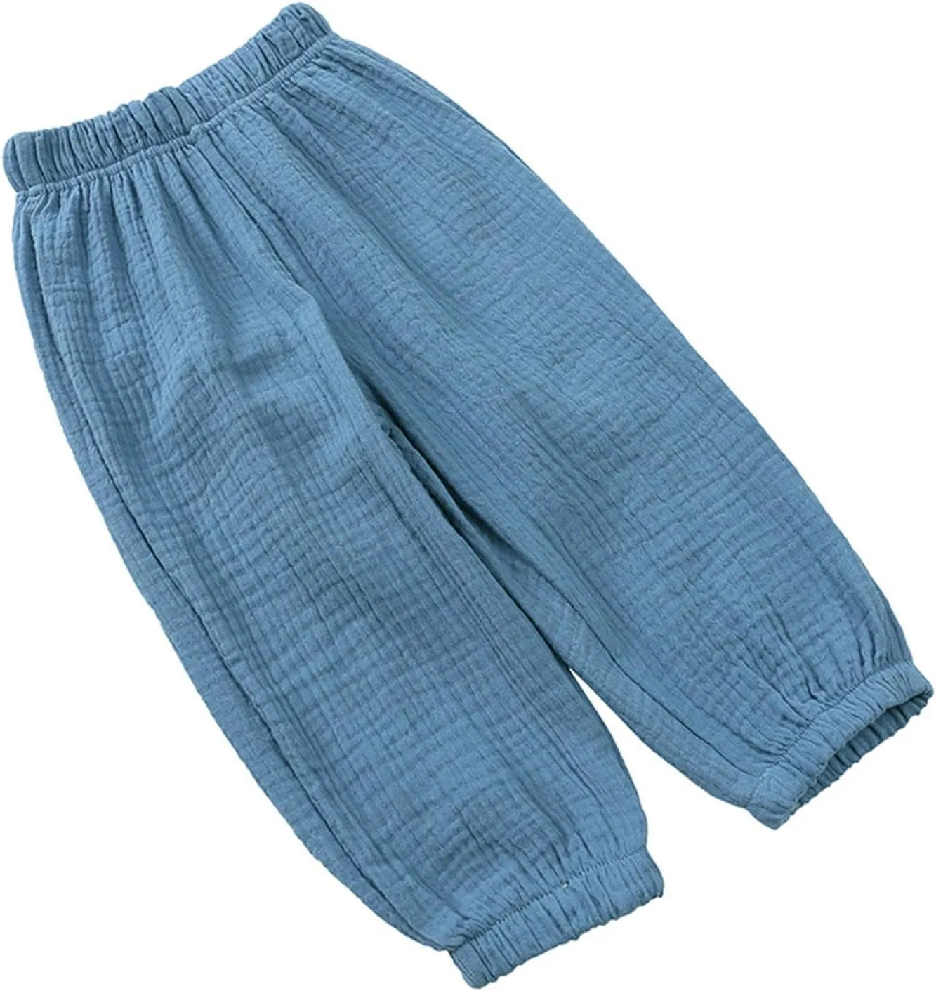 Toddler Girls Pull On Pants Casual Solid Color Cotton Linen Beach Pants Summer Outdoor Casual Trousers