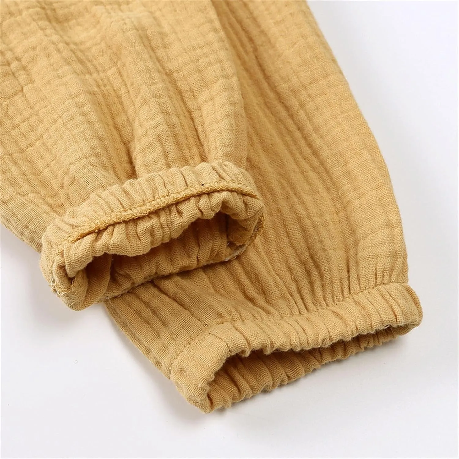 Toddler Girls Pull On Pants Casual Solid Color Cotton Linen Beach Pants Summer Outdoor Casual Trousers