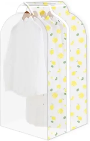 Translucent Printed Garment Rack Cover, PEVA Plastic Garment Cover Garment Bags for Hanging Clothes for Coat, Jacket, Sweater, Shirts(30x55x110cm/12x22x43in)