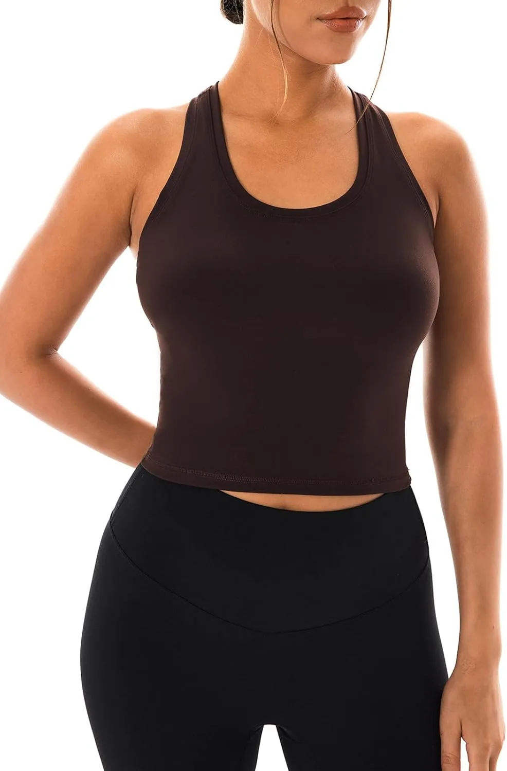 Ukaste Women's Studio Essential Workout Tank Top Racerback Sleeveless Yoga Running Shirts