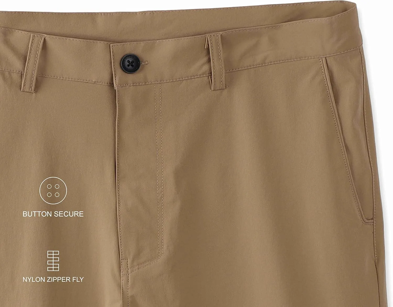 Vetemin Men's Casual Performance Quick Dry Slim Fit Workout Hiking Hybrid Dress Chino Golf Shorts