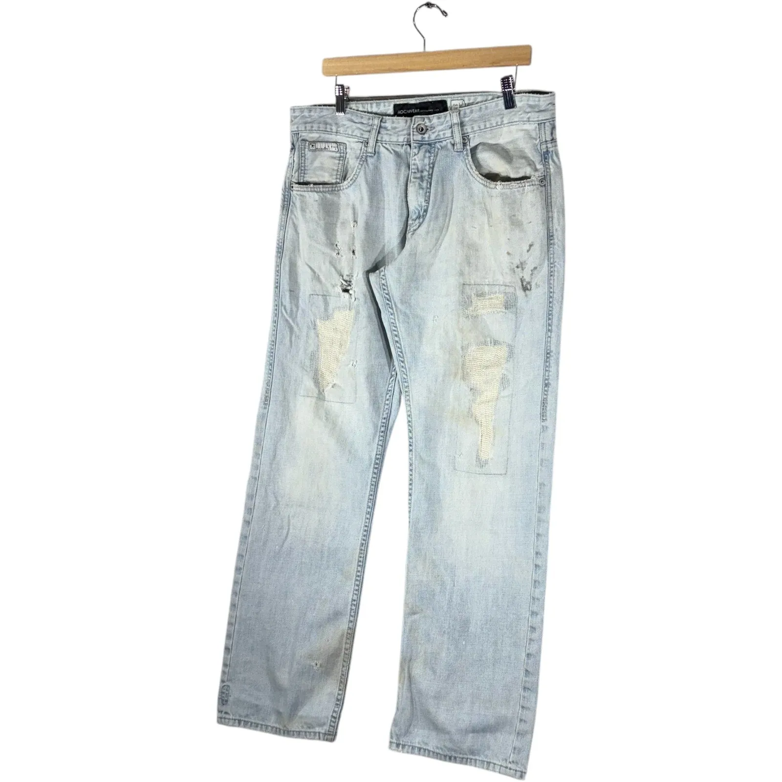 Vintage Rocawear Straight Leg Denim Jeans 36x31.5