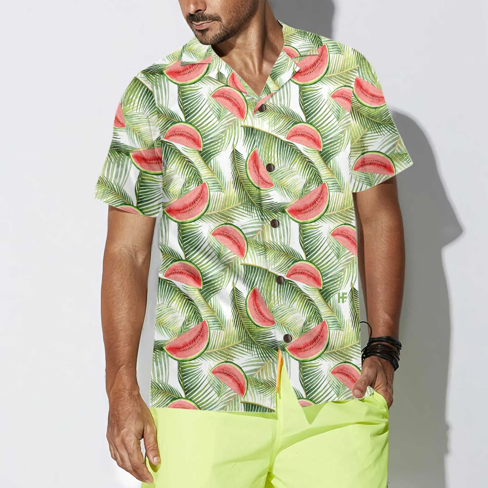 Watercolor Watermelon Tropical Hawaiian Shirt, Watermelon Hawaiian Shirt, Cool Watermelon Shirt For Men & Women