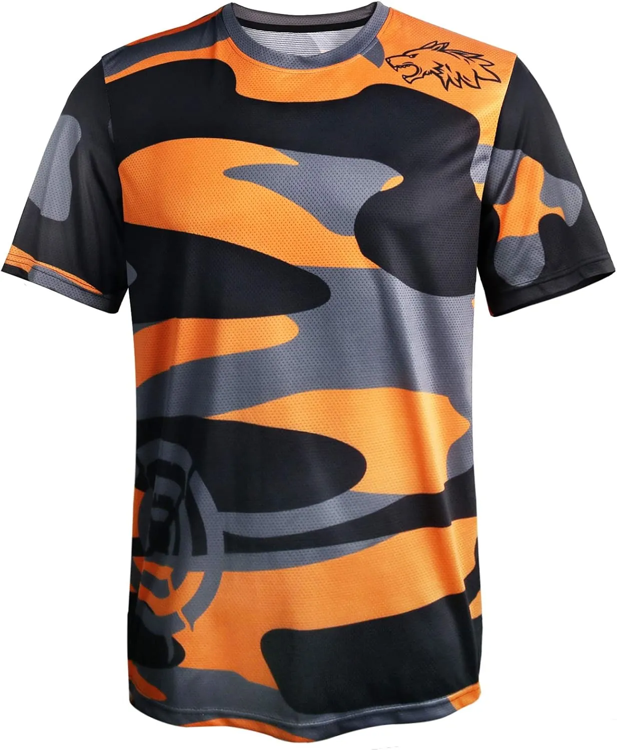 Wisdom Leaves Mens Mountain Bike Jersey Short Sleeve MTB Shirts Moisture-Wicking and Quick-Dry