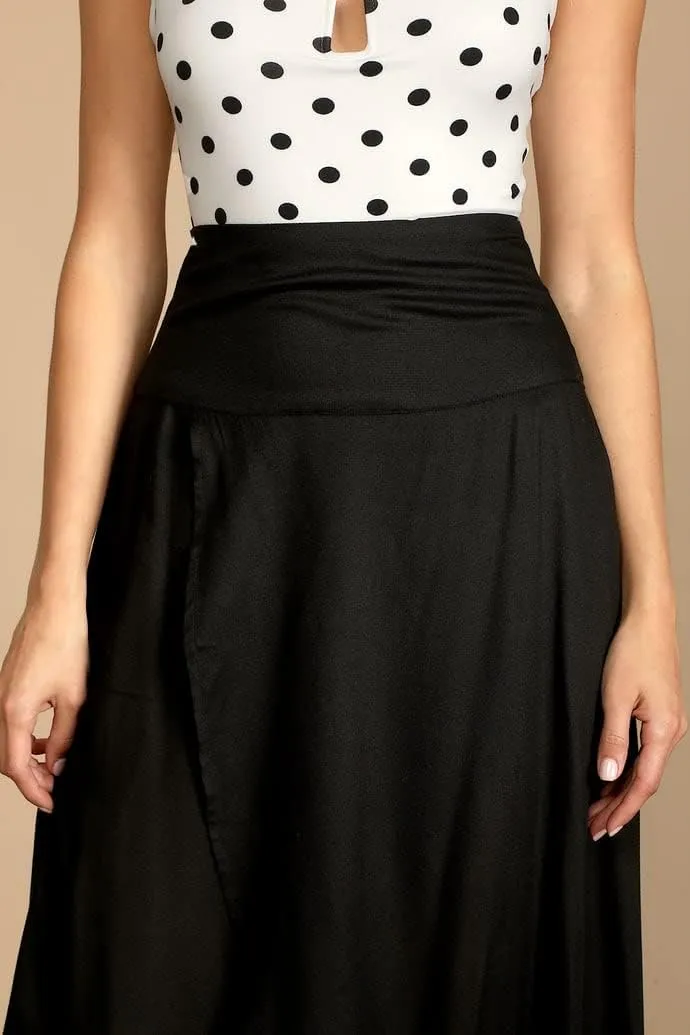 Women Boho High Waist Wrap Skirt Flowy Skirts Maxi Skirt with Slit Ruffle High Low Skirt with Shorts