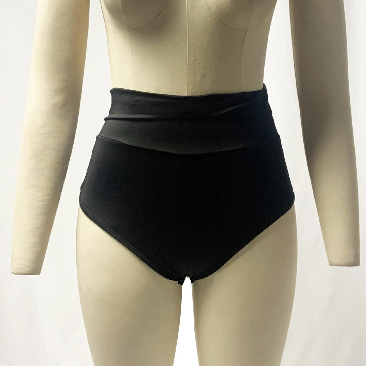 Women Retro Solid Silk High Waisted Scrunch Butt Lifting Booty Shorts Hot Pants