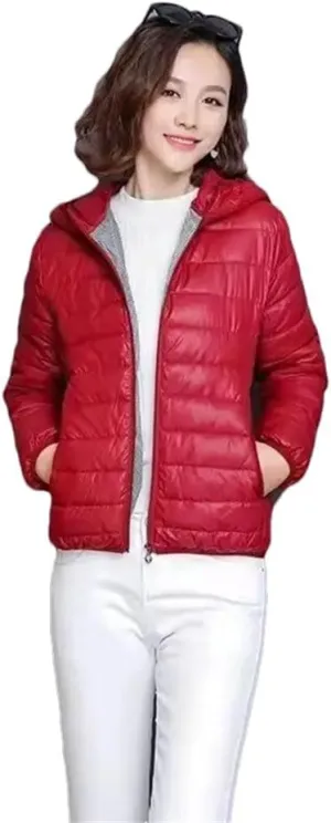 Women Short Cotton-Padded Jacket Down Cotton Coat Light Thin Quilted Lattice Parkas Tops Coats Picture color4 3XL