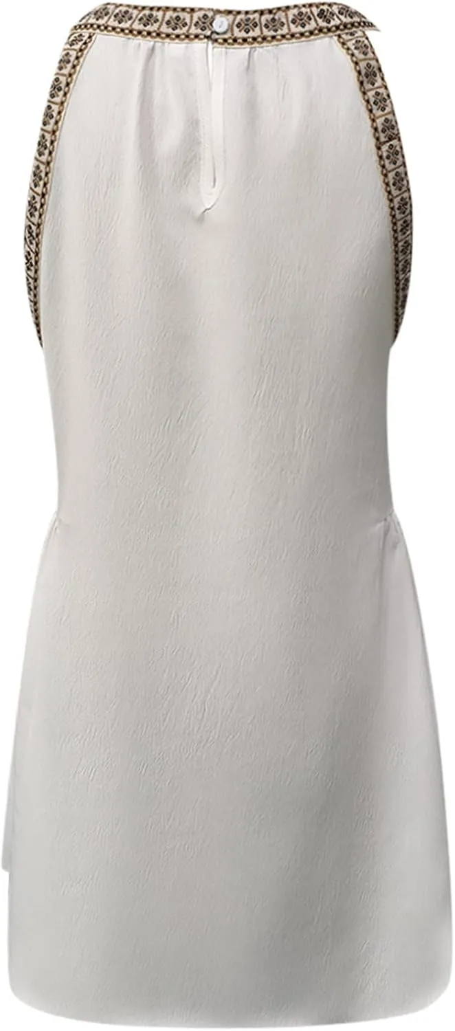 Women's Casual Dresses,2025 Summer Satin Halter Neck Dresses Tie Waist Wrap Bodycon Sundress Sexy Party Mini Dress
