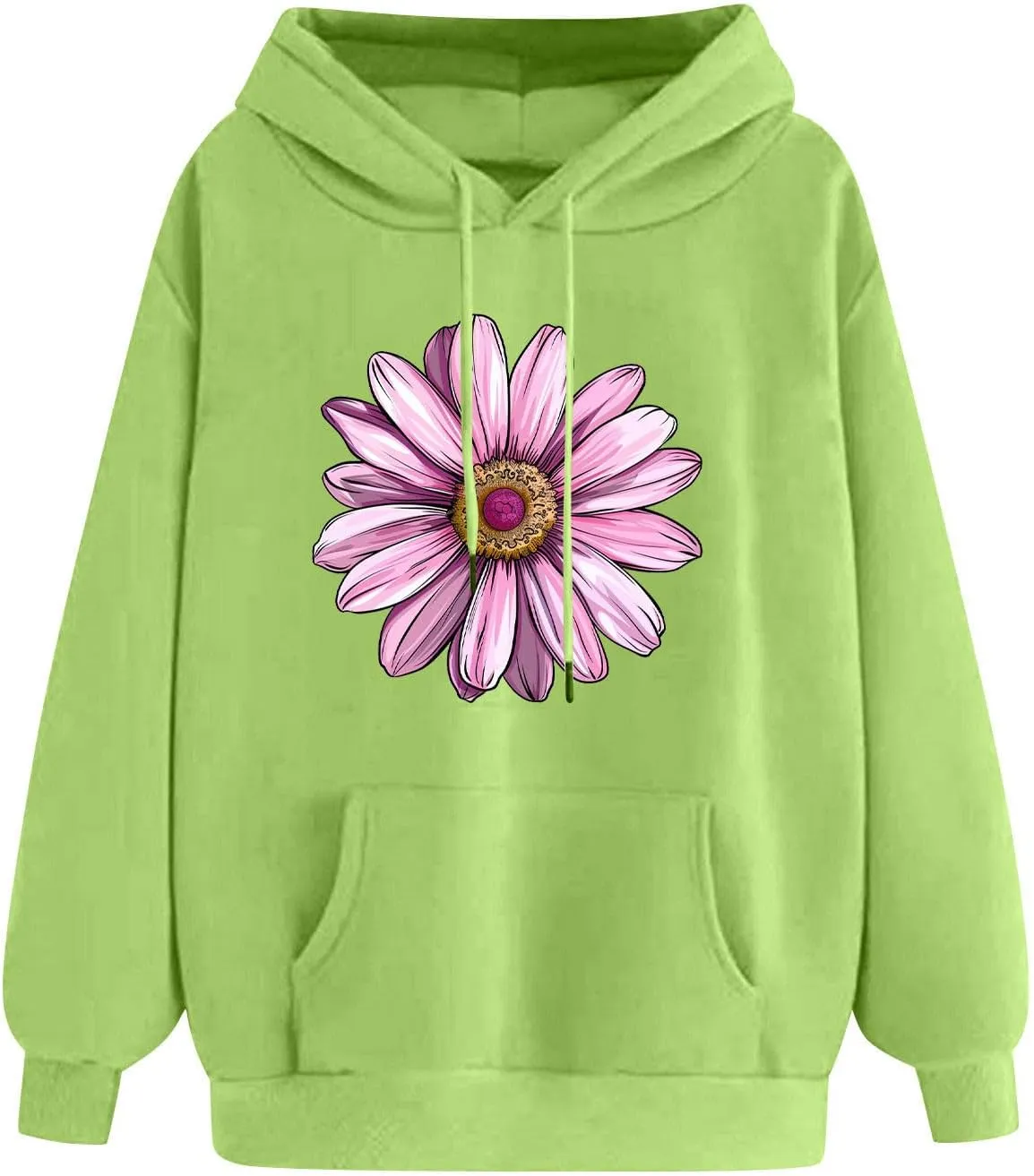 Womens Graphic Hoodies Casual Loose Long Sleeve Oversized Sweatshirts Winter Fashion Outfits 2024 With Pockets