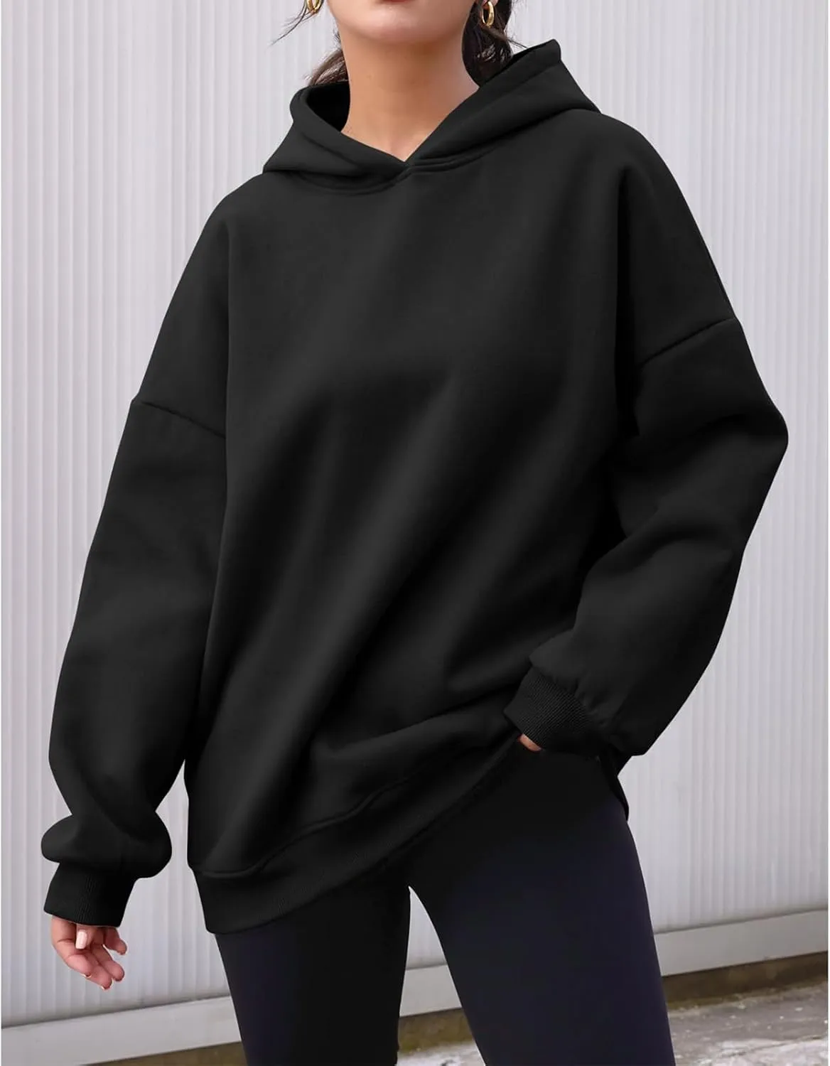 Women's Oversized Hoodies Fleece Sweatshirts Hooded Pullover Fashion Fall Clothes Trendy Outfits Winter Sweater