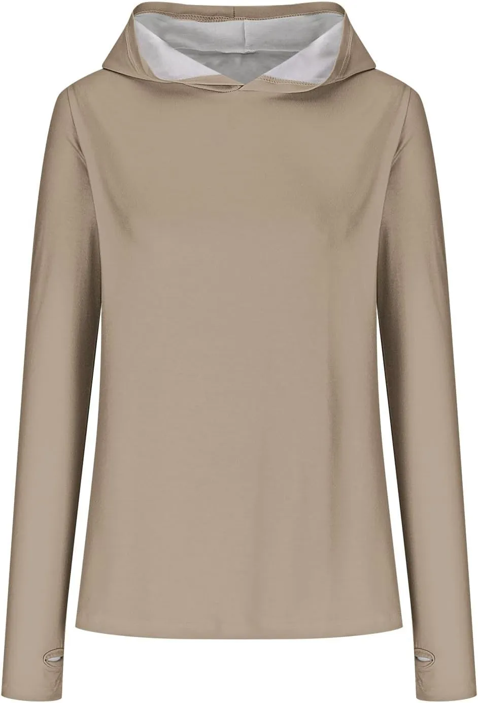 Womens Pullover Hoody Tops with Thumb Holes Plus Size Long Sleeve Fall Spring Shirts No Feece Not Sweatshirt Tops