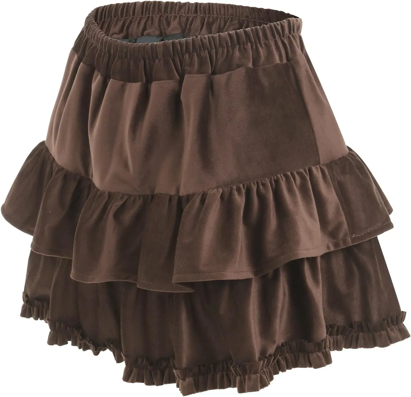 Womens Skirts Flowy A Line Elastic Waisted Ruffle Mini Skirts Cute Pleated Skater Skirt Teen Girl Y2k Streetwear 2025