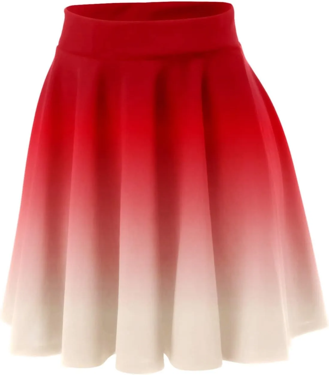 Women's Summer Cute High Waist Skirt Women's A Line Midi Skirts Ruffles Solid Skirts Vintage Irregular Cute