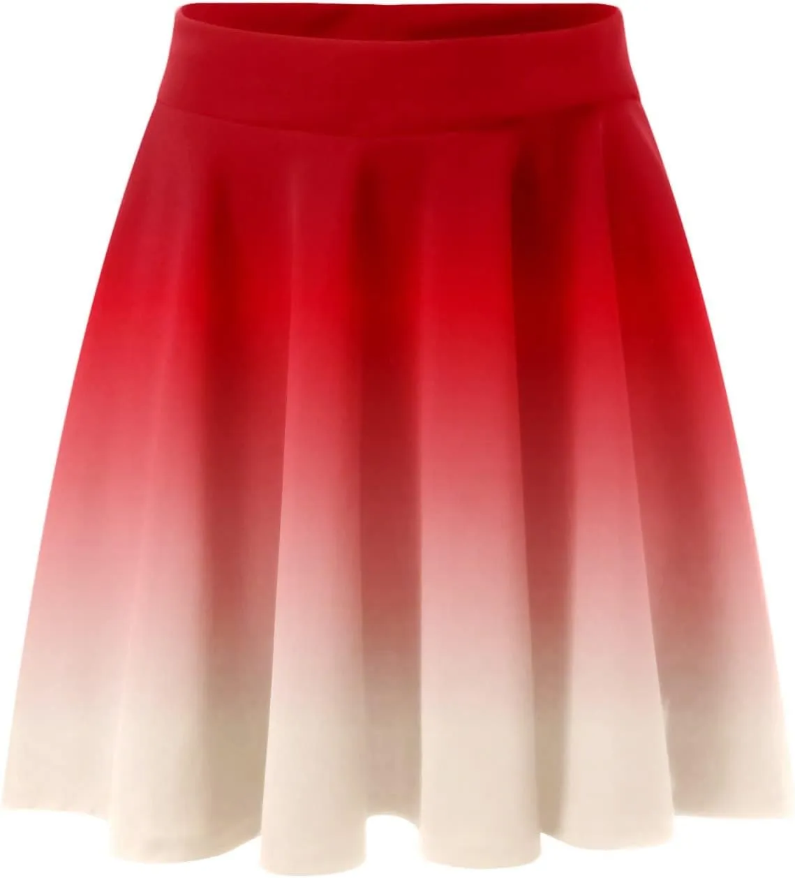 Women's Summer Cute High Waist Skirt Women's A Line Midi Skirts Ruffles Solid Skirts Vintage Irregular Cute