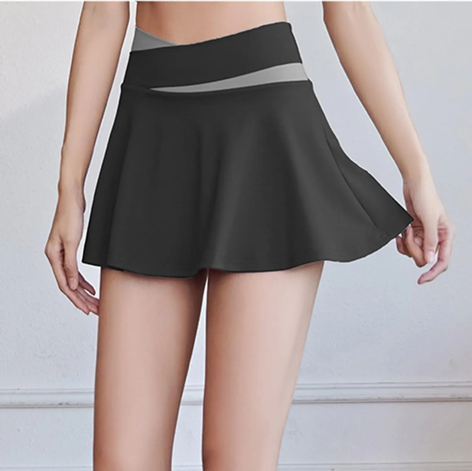 Women's Summer Tennis Skirts Athletic Skorts Shorts Golf Skirt High Waist Pleated Mini Skirts for Running Workout