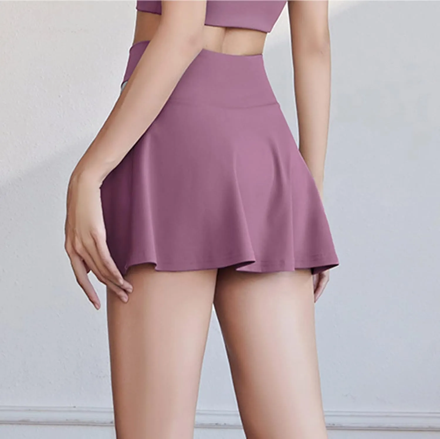 Women's Summer Tennis Skirts Athletic Skorts Shorts Golf Skirt High Waist Pleated Mini Skirts for Running Workout