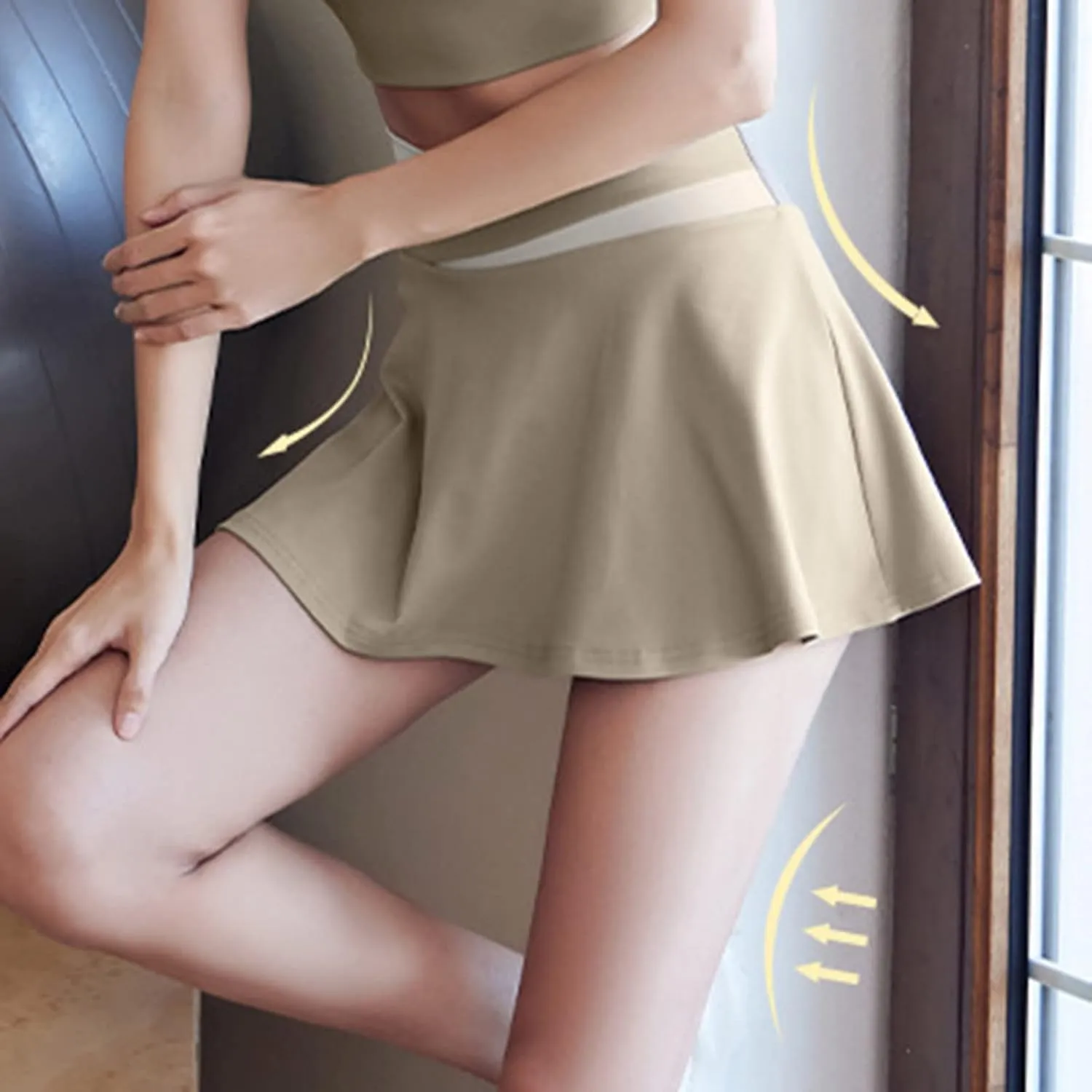 Women's Summer Tennis Skirts Athletic Skorts Shorts Golf Skirt High Waist Pleated Mini Skirts for Running Workout