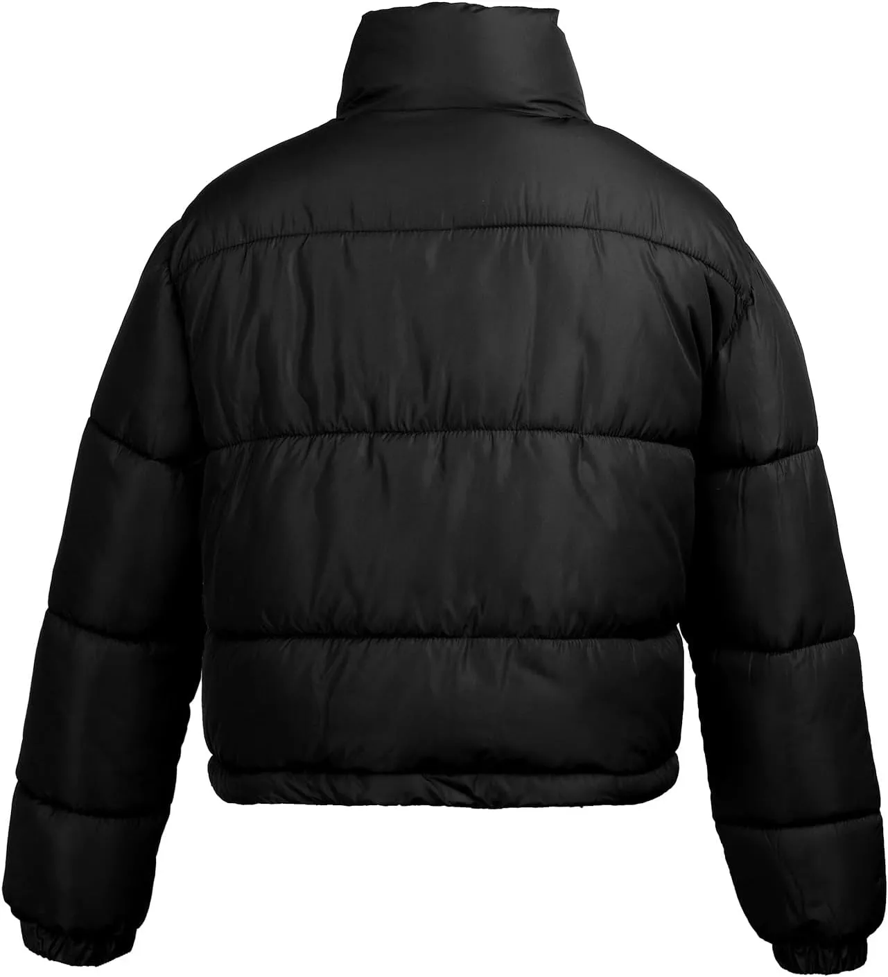 Women's Winter Cropped Puffer Jacket Coat Short Warm Quilted Fashion Jacket